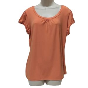 Like New Orange Worthington Stretch Short Sleeve Shirt